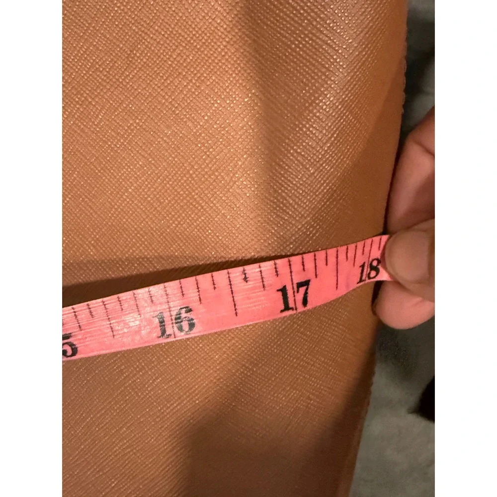 Michael Kors Tote Bag Brown‎ Leather Gold Hardware Top Zip Large